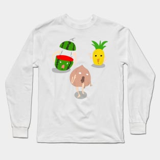 funny  Fruits cool and cute Long Sleeve T-Shirt